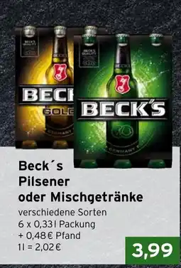CAP Markt Beck's Pilsener Angebot