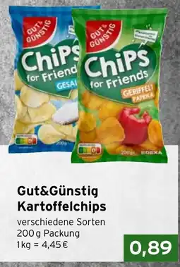 CAP Markt Gut&Günstig Kartoffelchips Angebot