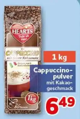 CENTERSHOP HEARTS Cappuccino-pulver mit Kakao-geschmack Angebot