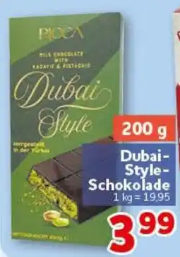 CENTERSHOP PICCA Dubai Style Schokolade Angebot