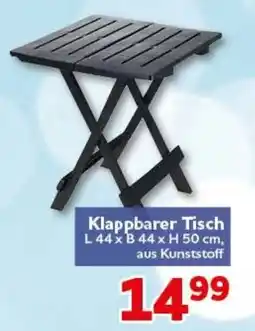 CENTERSHOP Klappbarer Tisch Angebot