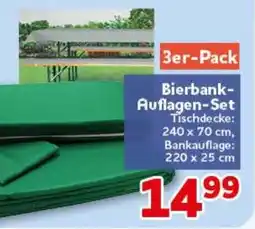 CENTERSHOP Bierbank-Auflagen-Set Angebot