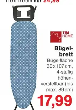 Wiglo Wunderland TIM HOME Bügelbrett Angebot