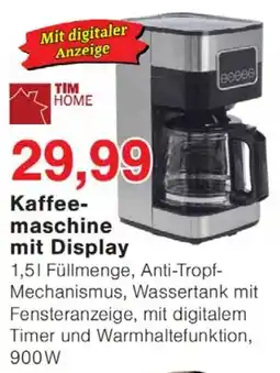 Wiglo Wunderland TIM HOME Kaffee-maschine mit Display Angebot