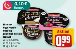 REWE Ehrmann High Protein Pudding oder High Protein Joghurt Angebot