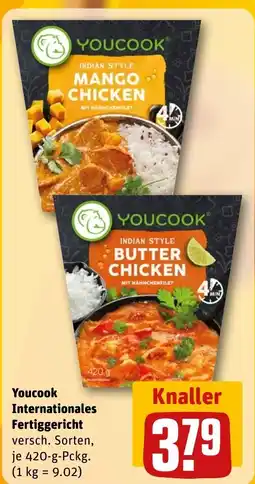 REWE Youcook Internationales Fertiggericht Angebot