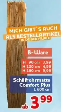 CENTERSHOP Schilfrohrmatte Comfort Plus Angebot