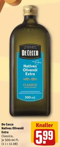 REWE De Cecco Natives Olivenöl Extra Classico Angebot