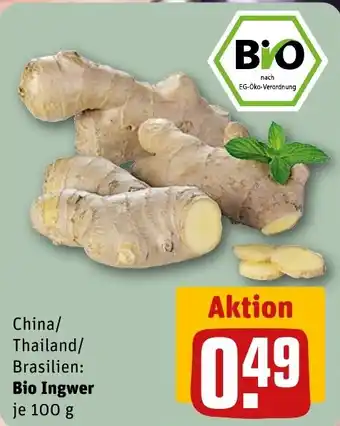 REWE Bio Ingwer Angebot