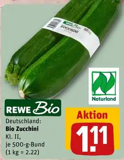 REWE Bio Zucchini Angebot