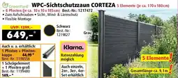 Norma GreenYard WPC-Sichtschutzzaun CORTEZA Angebot