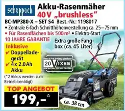 Norma scheppach Akku-Rasenmäher 40V ,,brushless" Angebot