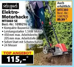 Norma scheppach Elektro Motorhacke MTE460 SE Angebot