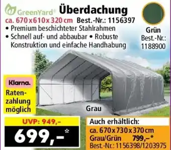 Norma GreenYard Überdachung Angebot