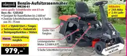 Norma scheppach Benzin-Aufsitzrasenmäher MR200-61 Angebot