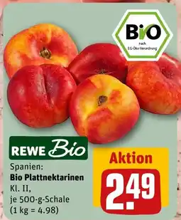 REWE REWE Bio Bio Plattnektarinen Angebot