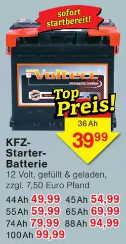Wiglo Wunderland Voltecc KFZ-Starter-Batterie Angebot