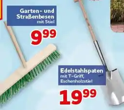 CENTERSHOP Garten- und Straßenbesen mit Stiel Angebot