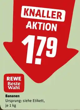 REWE REWE Beste Wahl Bananen Angebot