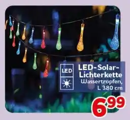CENTERSHOP LED-Solar-Lichterkette Wassertropfen Angebot
