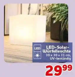 CENTERSHOP LED-Solar-Würfelleuchte Angebot