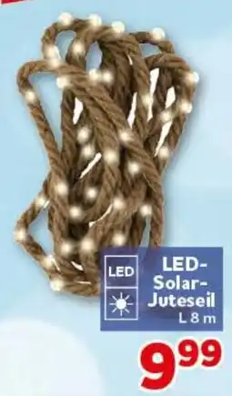 CENTERSHOP LED-Solar-Juteseil Angebot