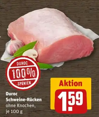 REWE Duroc Schweine-Rücken Angebot