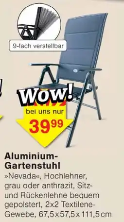 Wiglo Wunderland Aluminium-Gartenstuhl »Nevada« Angebot