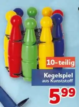 CENTERSHOP Kegelspiel aus Kunststoff Angebot