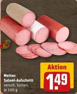 REWE Metten Salami-Aufschnitt Angebot