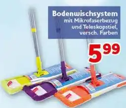 CENTERSHOP Bodenwischsystem mit Mikrofaserbezug und Teleskopstiel Angebot