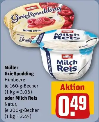 REWE Müller Milch Reis Angebot