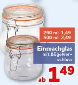 CENTERSHOP Einmachglas mit Bügelverschluss Angebot