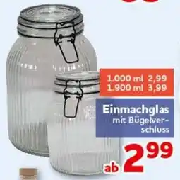CENTERSHOP Einmachglas mit Bügelverschluss Angebot