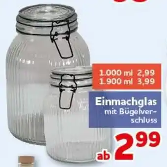 CENTERSHOP Einmachglas mit Bügelverschluss Angebot