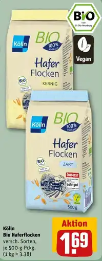 REWE Kölln Bio Haferflocken Angebot
