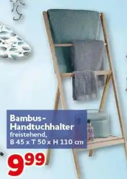 CENTERSHOP Bambus-Handtuchhalter Angebot