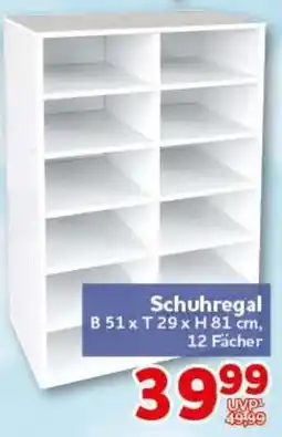 CENTERSHOP Schuhregal Angebot