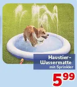 CENTERSHOP Haustier-Wassermatte mit Sprinkler Angebot