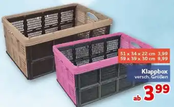 CENTERSHOP Klappbox Angebot