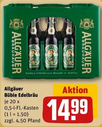 REWE Allgäuer Büble Edelbräu Angebot