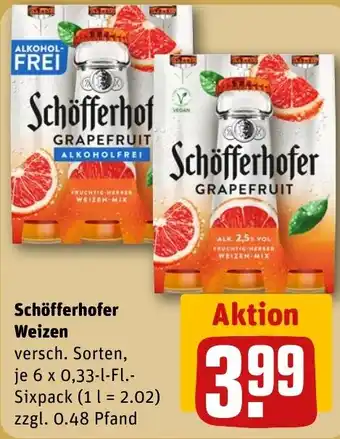 REWE Schöfferhofer Weizen Angebot