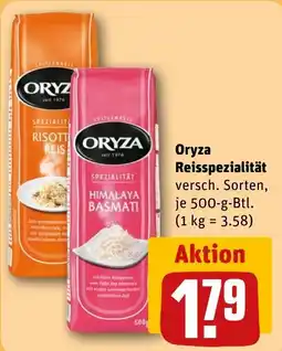 REWE Oryza Reisspezialität Angebot