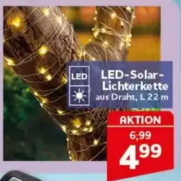 CENTERSHOP LED-Solar-Lichterkette aus Draht Angebot