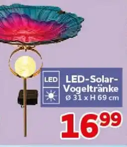 CENTERSHOP LED-Solar-Vogeltränke Angebot