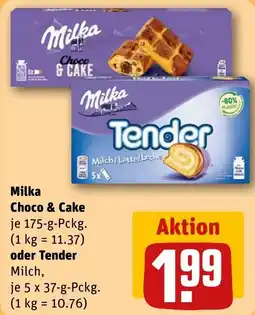 REWE Milka Tender Milch Angebot
