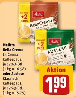 REWE Melitta Bella Crema La Crema Kaffeepads Angebot