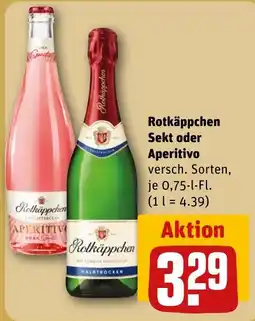REWE Rotkäppchen Sekt oder Aperitivo Angebot