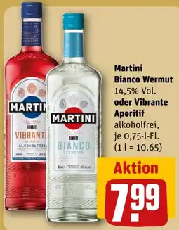 REWE Martini Bianco Wermut oder Vibrante Aperitif Angebot