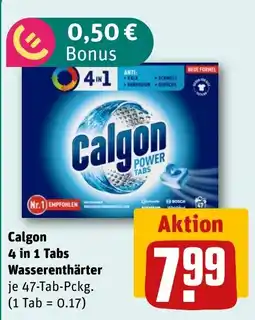 REWE Calgon 4 in 1 Tabs Wasserenthärter Angebot